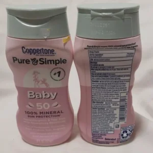 Coppertone Pure & Simple BABY Sunscreen SPF 50 Lotion, 6 oz - Brand NEW!