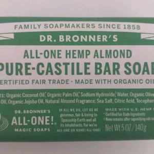 Dr. Bronner's All-One Hemp Almond Pure-Castile Bar Soap