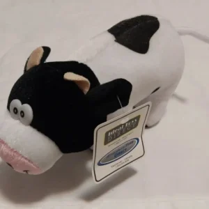 Ideal Toys Plush COW Cartoon Face Stuffed Animal