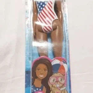 Mattel Barbie Doll USA Flag Swimsuit