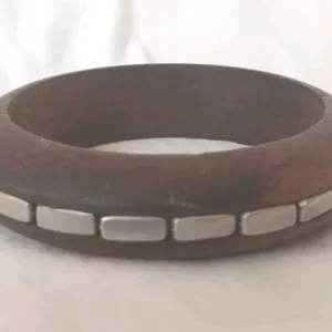 Wooden-Bracelet-With-Metal-Accents