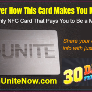 1,000 UNITE NFC Connect Card (4.75" x 4.25") Promo Flyer