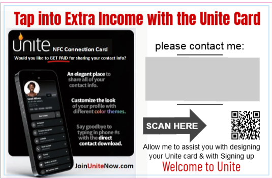 1,000 UNITE NFC Connect Card (4.75" x 4.25") Promo Flyer - Image 3