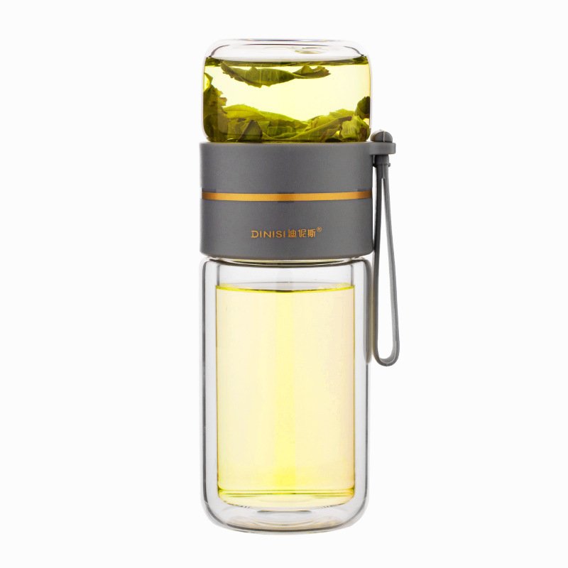 Glass Water Bottle With Tea Infuser Filter - Image 5