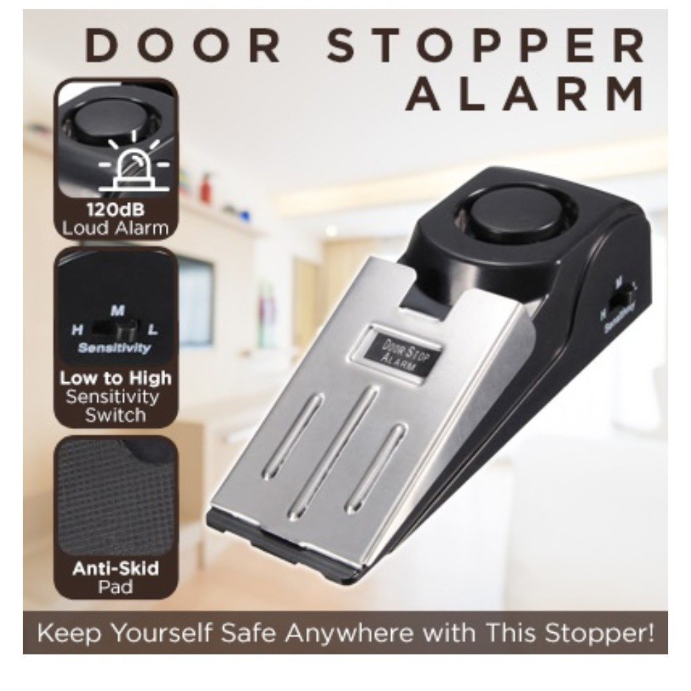 Electronic Burglar Alarm Home Security Wedge - Image 9