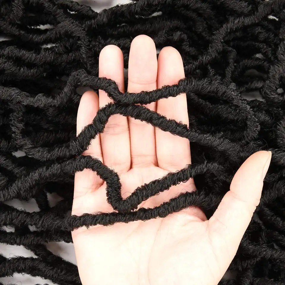 Earthworm Crochet Chemical Fiber Wig NuLocs Braiding Hair Dreadlocks - Image 6