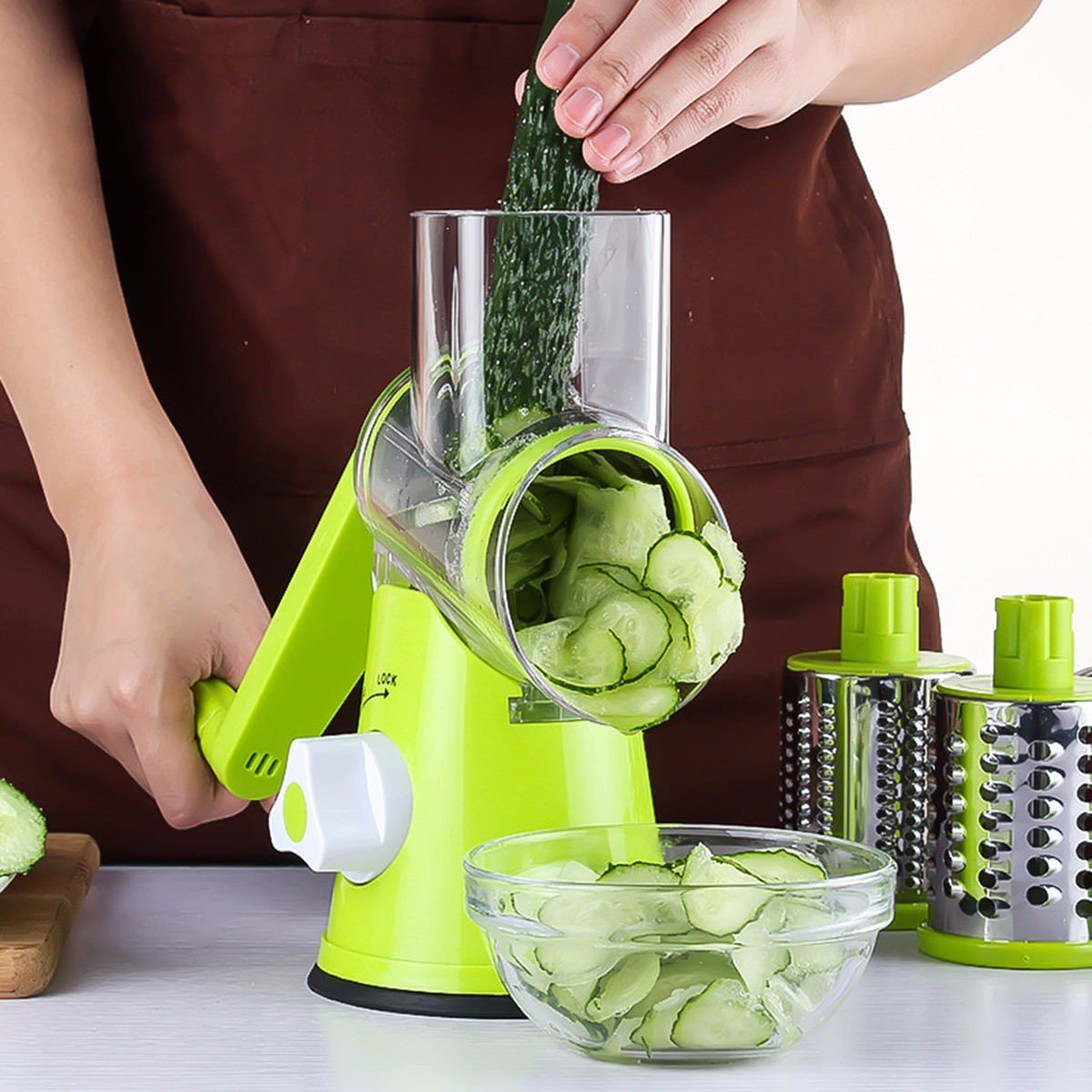 Round Mandoline Grater/Slicer - Image 3