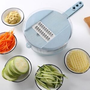 8 In 1 Mandoline Vegetable Slicer Potato Peeler Carrot Onion Grater With Strainer & Vegetable Cutter