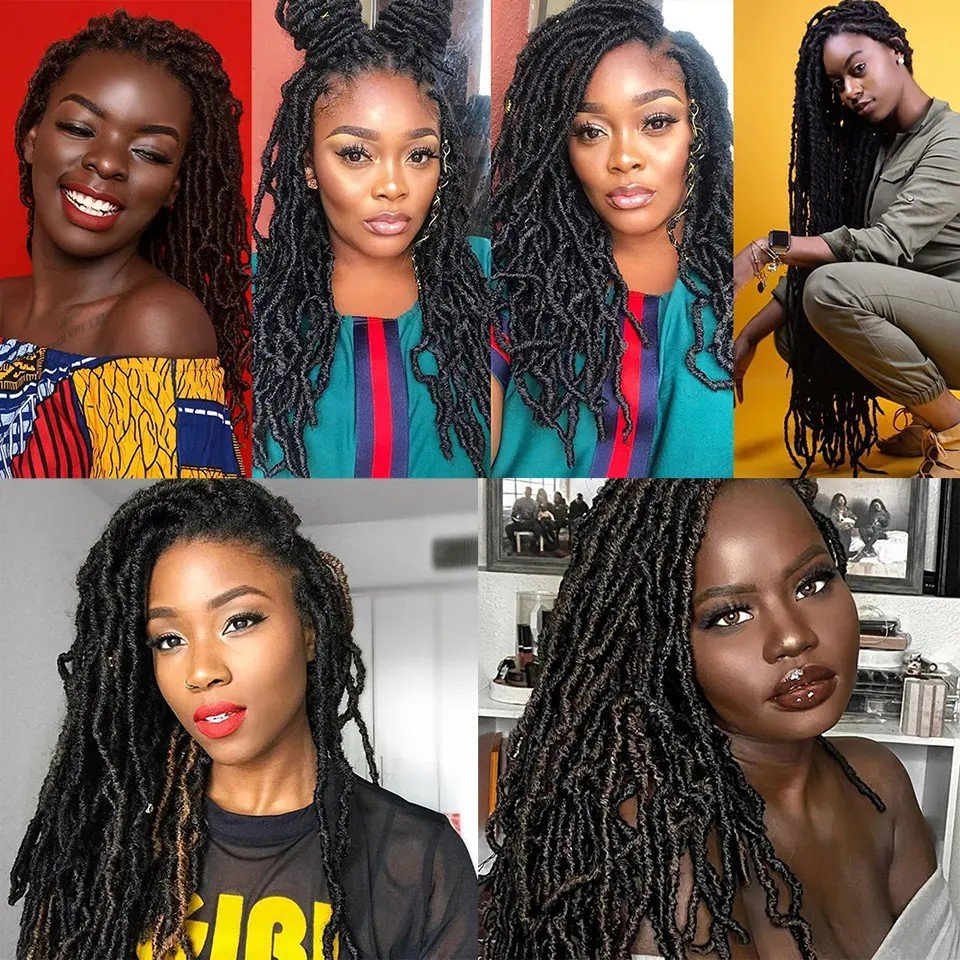Earthworm Crochet Chemical Fiber Wig NuLocs Braiding Hair Dreadlocks - Image 2