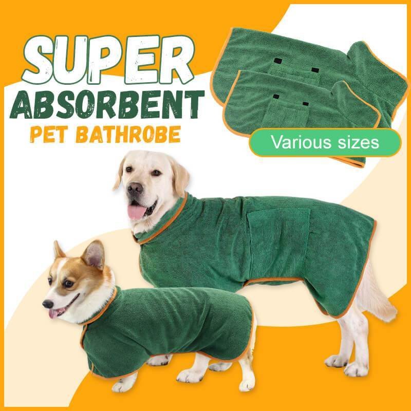 Absorbent Pet Bathrobe With Waist-wrapped Microfiber - Image 4