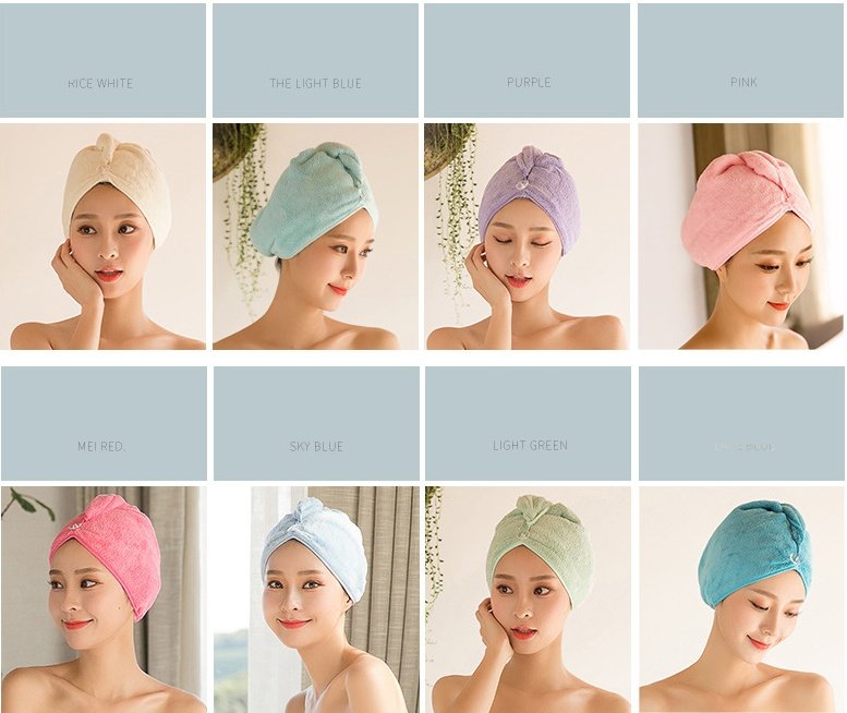Women's Absorbent Dry Hair Towel - Image 8