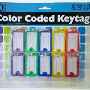 Color Coded Key Tags 10 pack