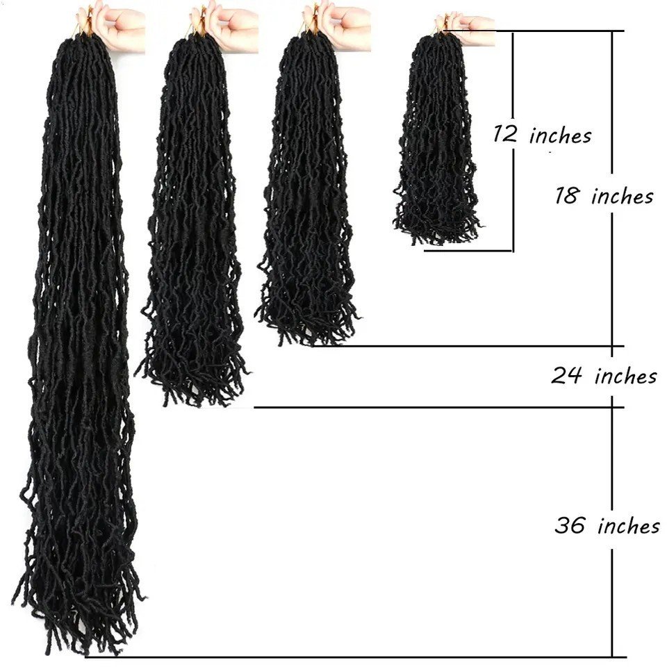Earthworm Crochet Chemical Fiber Wig NuLocs Braiding Hair Dreadlocks - Image 4