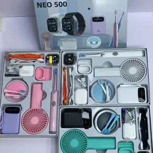 Unisex Electronic Watch With Number Display And Square Dial Featuring Silica Gel Strap Set