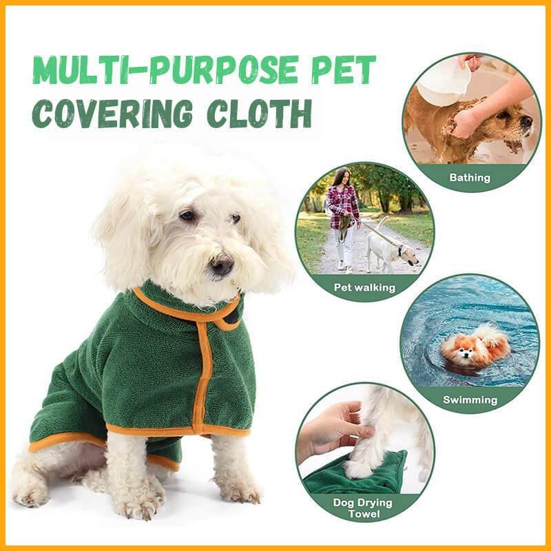 Absorbent Pet Bathrobe With Waist-wrapped Microfiber - Image 5
