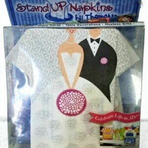 ThemeNaps Stand Up Napkins (Wedding Theme) 16ct