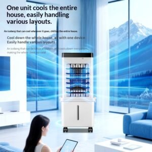 Portable Mini Cooling Fan with Oscillating Blades -
