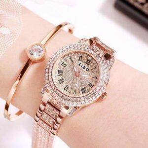 Diamond-Encrusted Sports Watch