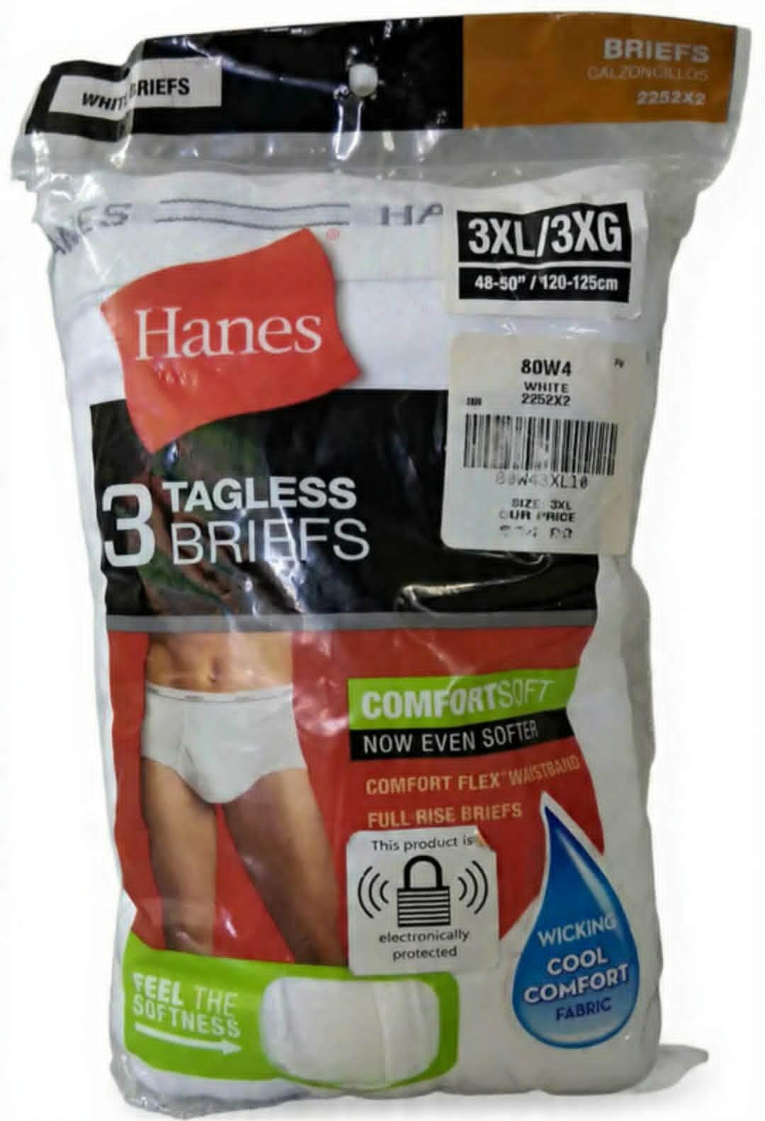 Hanes Tagless Briefs 3XL/3XG
